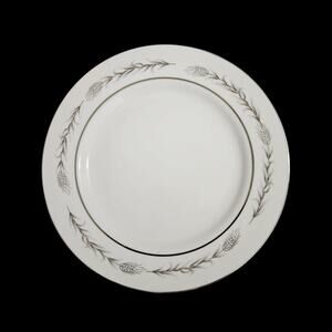 Princess China Japan Silver Wheat 7.5" Salad Plates Set of 2 #1106 Gray Wheat